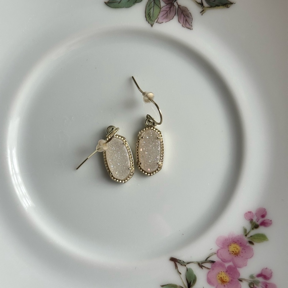 Kendra Scott Lee Drop Earrings in Iridescent Drusy